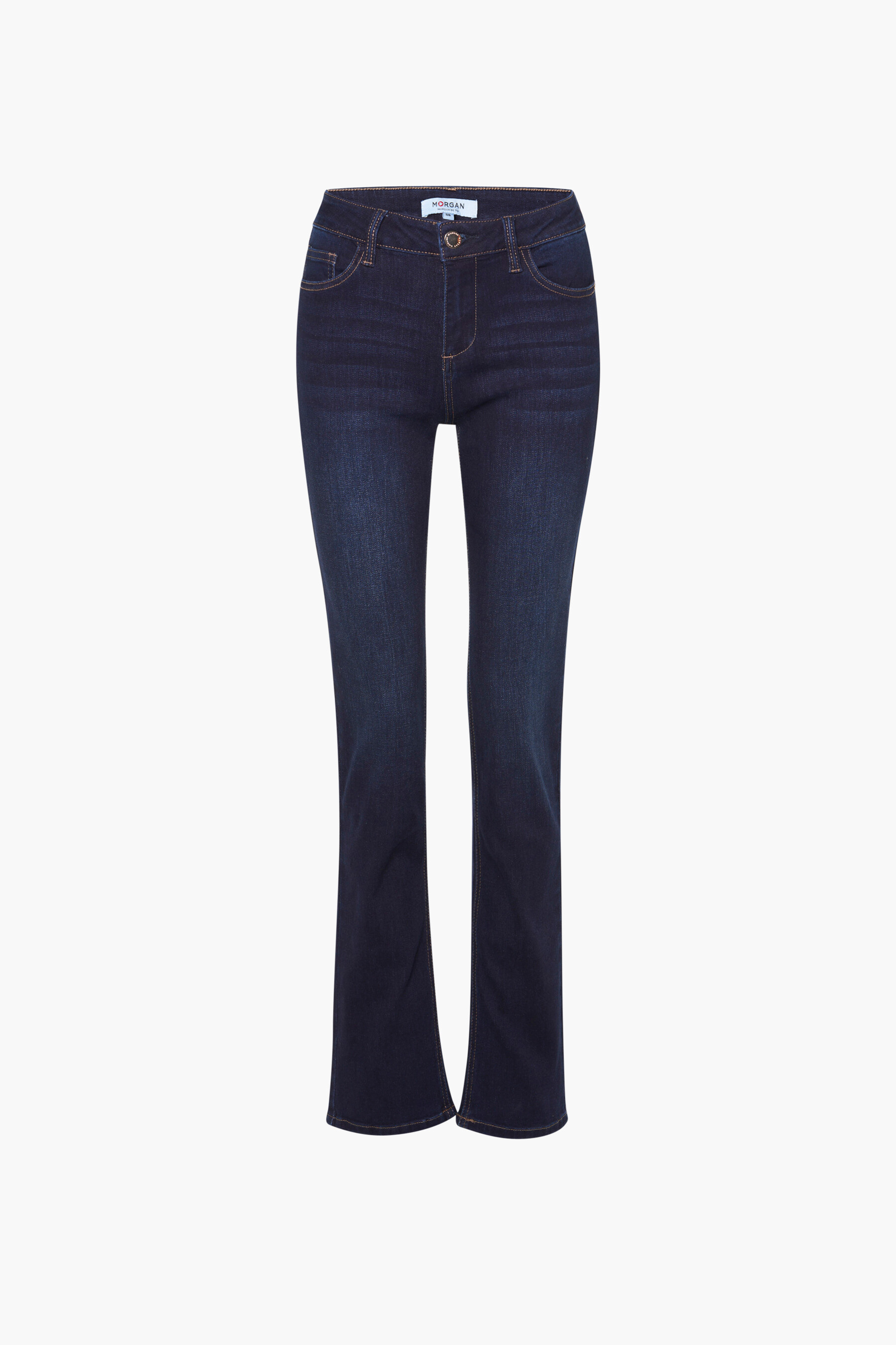 Jeans straight Dark Blue Denim Morgan De Toi 221PDROIT JEAN BRUT ZEB